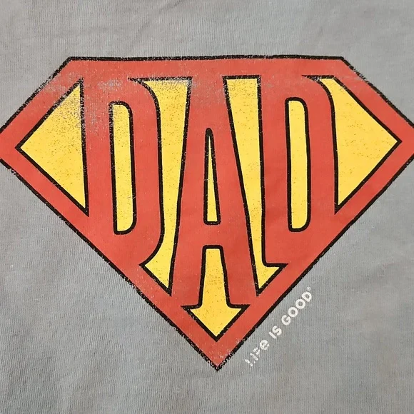EUC Life Is Good Super Dad T-Shirt Sz XL - Picture 5 of 5
